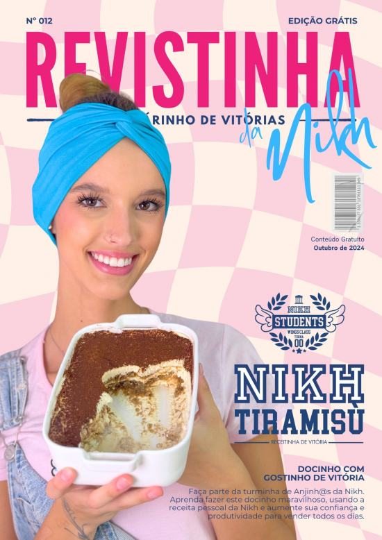 Capa da Revistinha da Nikh — Tiramisù